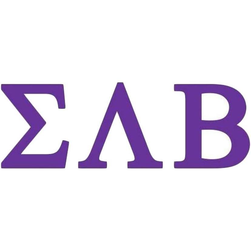imageSigma Lambda Beta Greek Letter Window Sticker Decal PurplePurple