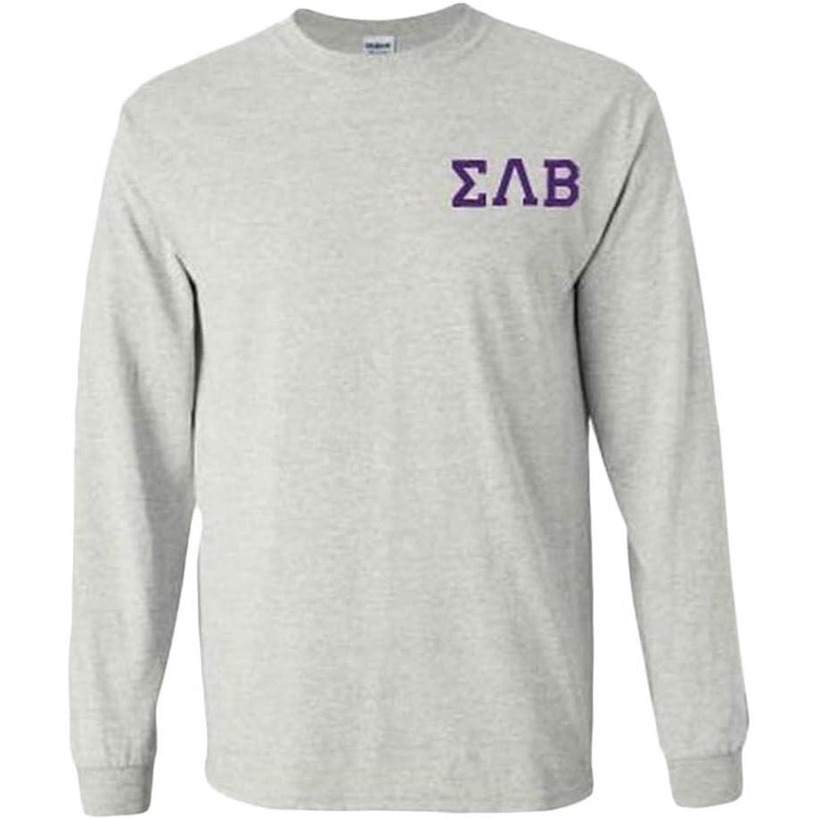 imageSigma Lambda Beta World Famous Crest Long Sleeve TShirtLight Grey