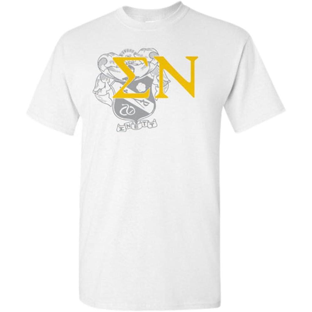 imageSigma Nu Greek Crest TShirtLight Grey