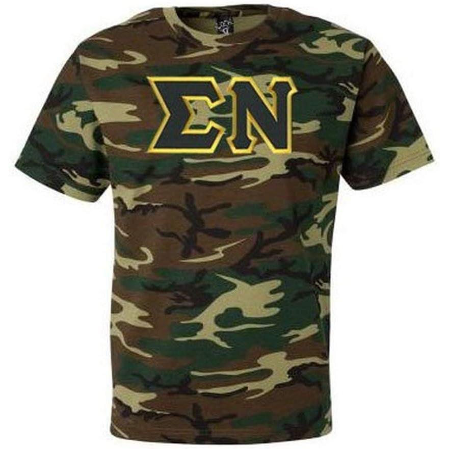 imageSigma Nu Lettered Camouflage TShirtCamouflage