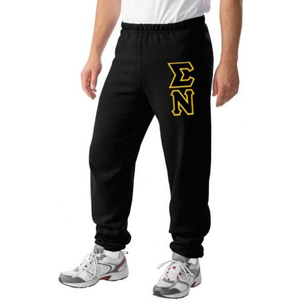 imageSigma Nu Lettered SweatpantsBlack