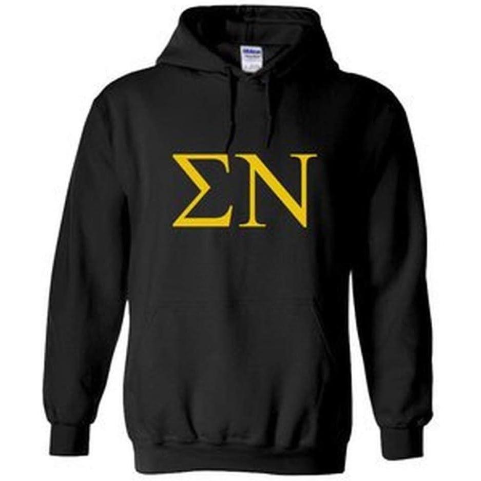 imageSigma Nu World Famous Greek Hoodie Black with Gold ImprintBlack