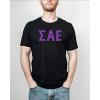Sigma Alpha Epsilon SAE Letter Tee(Black)