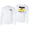 Sigma Nu Flag Long Sleeve T-Shirt(White)