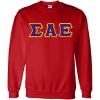 Greekgear Sigma Alpha Epsilon Lettered Crewneck(Red)