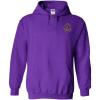 Greekgear Sigma Alpha Epsilon SAE Crest – Shield Emblem Hooded Sweatshirt(Purple)