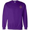 Greekgear Sigma Alpha Epsilon World Famous Crest – Shield PATCH Crewneck Sweatshirt(Purple)