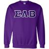 Greekgear Sigma Lambda Beta Lettered Crewneck(Purple)