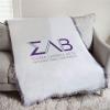 Greekgear Sigma Lambda Beta Letters Afghan Blanket Throw
