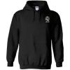Greekgear Sigma Nu Crest – Shield Emblem Hooded Sweatshirt(Black)