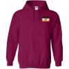 Greekgear Sigma Nu Flag Patch Hooded Sweatshirt(Maroon)