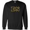 Greekgear Sigma Nu Lettered Crewneck(Black)