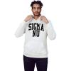 Greekgear Sigma Nu Nickname Hooded Sweatshirt(White)
