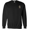 Greekgear Sigma Nu World Famous Crest – Shield PATCH Crewneck Sweatshirt(Black)