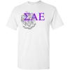 Sigma Alpha Epsilon SAE Greek Crest T-Shirt(Light Grey)