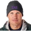 Sigma Alpha Epsilon SAE Greek Letter Knit Cap(Dark Grey W/Purple Thread Color)