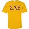 Sigma Alpha Epsilon SAE Logo Short Sleeve Tee(Gold)