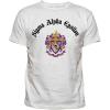 Sigma Alpha Epsilon SAE Vintage Crest T-Shirt(White)