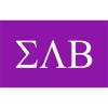 Sigma Lambda Beta Flag Decal Sticker Purple w/White Imprint(Purple)