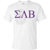 Sigma Lambda Beta Greek Crest T-Shirt(White)