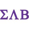 Sigma Lambda Beta Greek Letter Window Sticker Decal Purple(Purple)
