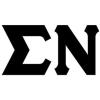Sigma Nu Big Greek Letter Window Sticker Decal 4 Inches Black(Black)