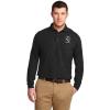 Sigma Nu Emblem Long Sleeve Polo(Black)