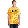 Sigma Nu Essential Tie-Dye Lettered Tee(Gold)