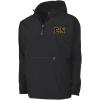 Sigma Nu Tackle Twill Lettered Pack N Go Pullover(Black)