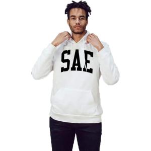Greekgear Sigma Alpha Epsilon SAE Nickname Hooded Sweatshirt(White)