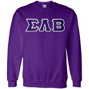 Greekgear Sigma Lambda Beta Lettered Crewneck(Purple)