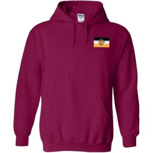 Greekgear Sigma Nu Flag Patch Hooded Sweatshirt(Maroon)