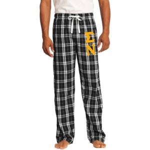 Greekgear Sigma Nu Flannel Plaid Pant – PJ’s(Black)