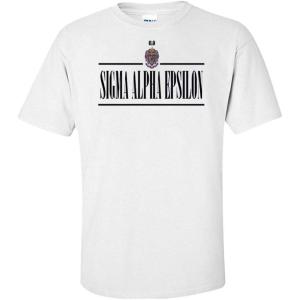 Sigma Alpha Epsilon 2020 Crest Tee(White)