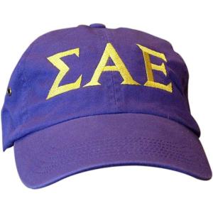Sigma Alpha Epsilon SAE Letter Hat(Purple)