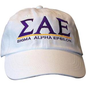 Sigma Alpha Epsilon World Famous Line Hat(White)