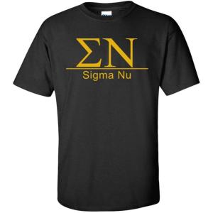 Sigma Nu Bar Tee(Black)