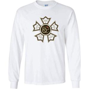 Sigma Nu Logo Long Sleeve Tee(White)