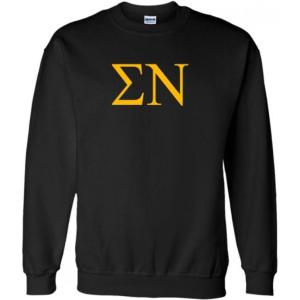 Sigma Nu World Famous Greek Crewneck(Black)