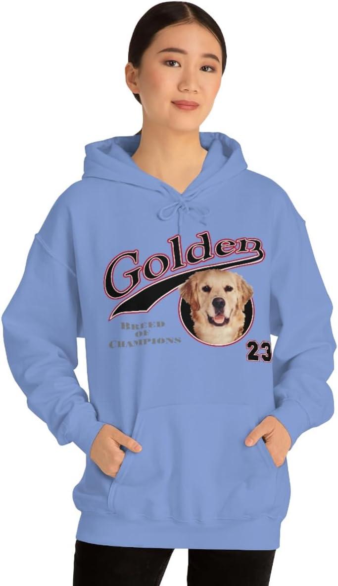 imageGolden Retriever Breed Of Champions Hooded SweatshirtCarolina Blue