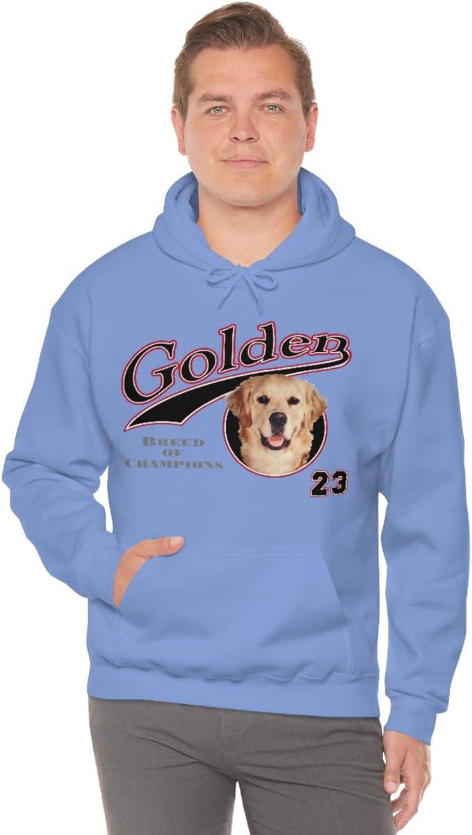 imageGolden Retriever Breed Of Champions Hooded SweatshirtCarolina Blue