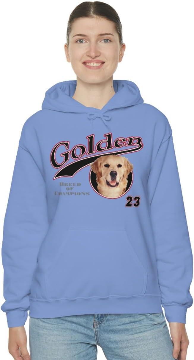 imageGolden Retriever Breed Of Champions Hooded SweatshirtCarolina Blue