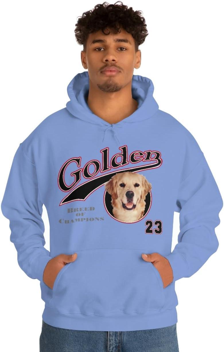 imageGolden Retriever Breed Of Champions Hooded SweatshirtCarolina Blue