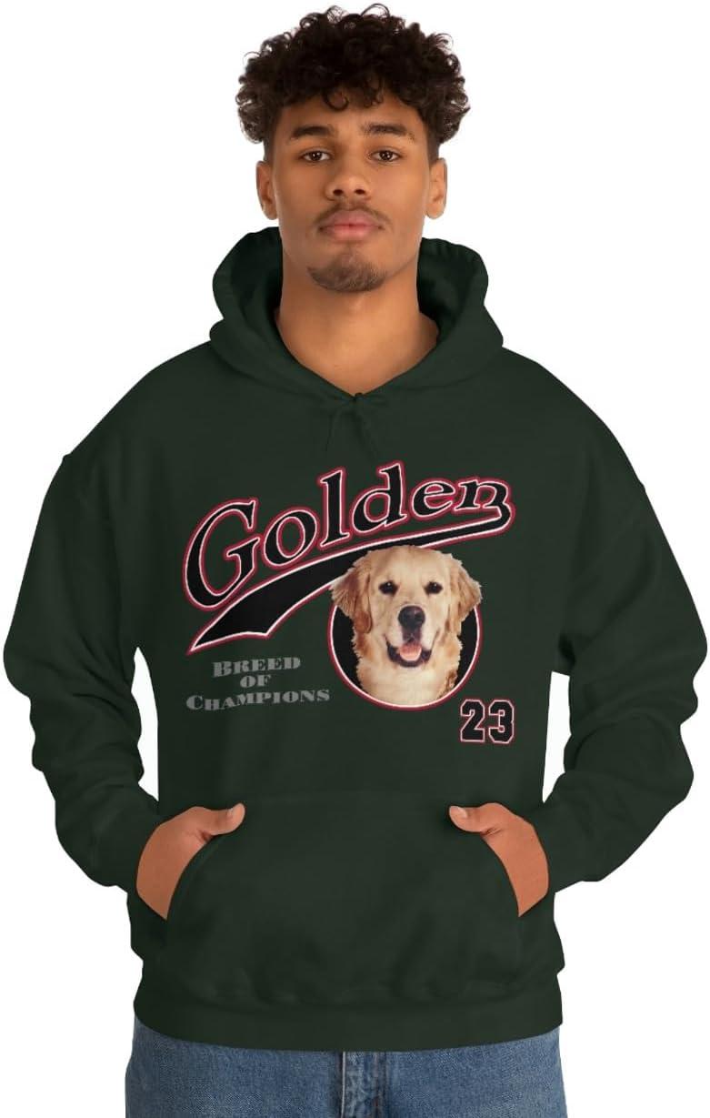 imageGolden Retriever Breed Of Champions Hooded SweatshirtForest Green