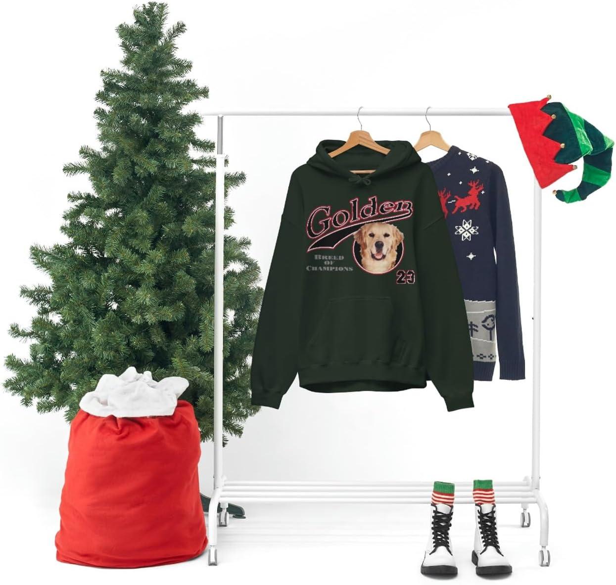 imageGolden Retriever Breed Of Champions Hooded SweatshirtForest Green