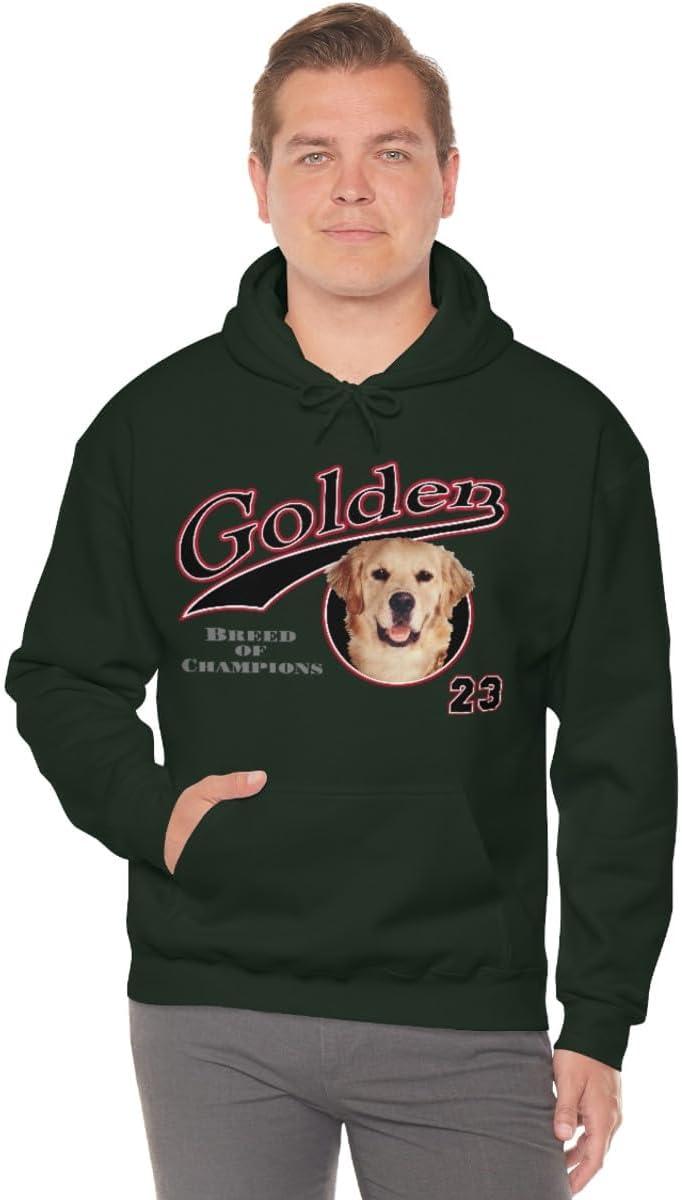 imageGolden Retriever Breed Of Champions Hooded SweatshirtForest Green