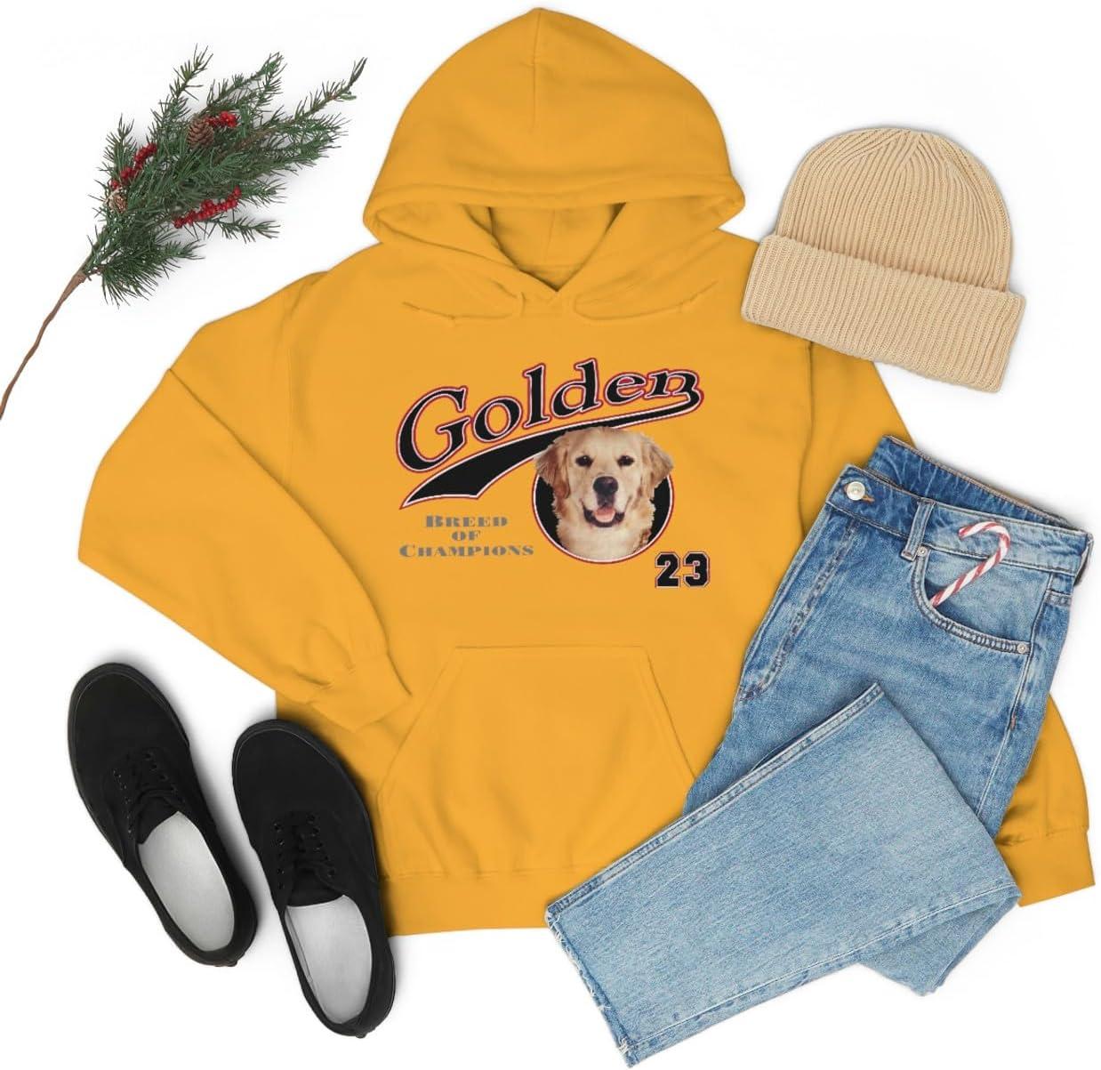 imageGolden Retriever Breed Of Champions Hooded SweatshirtGold