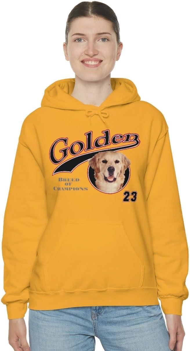 imageGolden Retriever Breed Of Champions Hooded SweatshirtGold