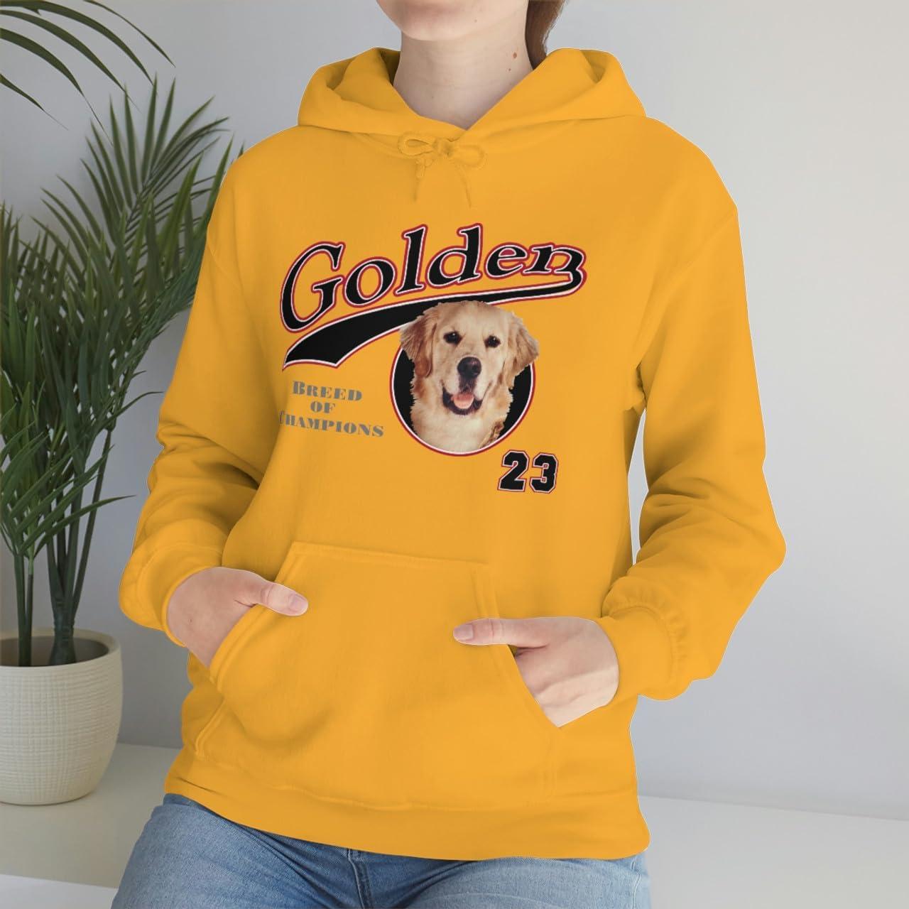 imageGolden Retriever Breed Of Champions Hooded SweatshirtGold