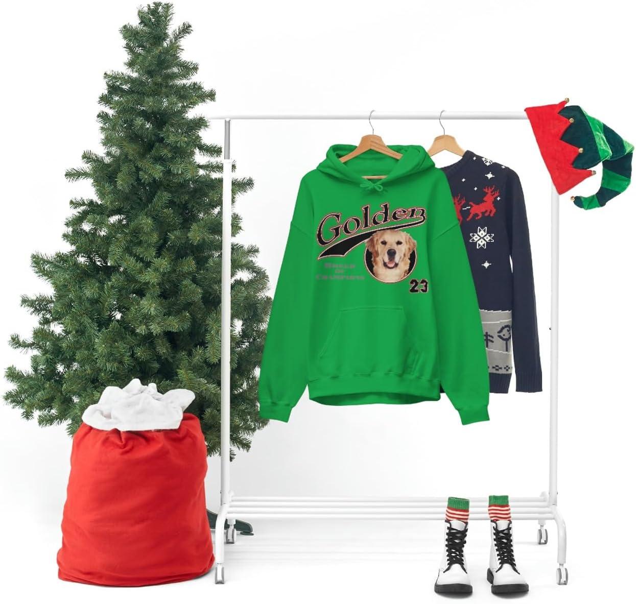 imageGolden Retriever Breed Of Champions Hooded SweatshirtIrish Green